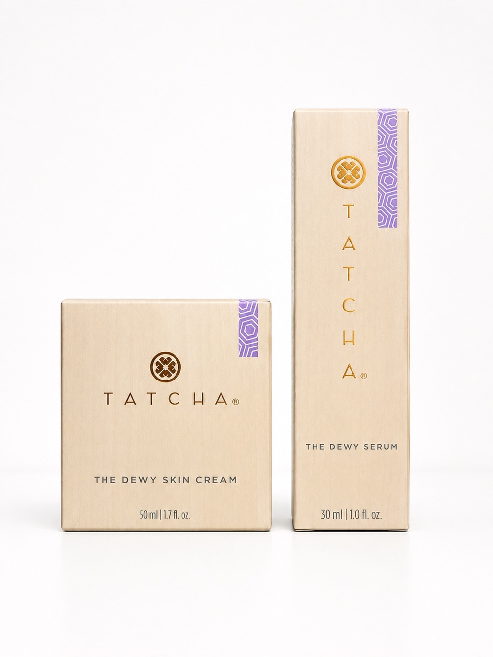 Tatcha Dewy Skin Cream & Dewy Serum — Cream with Lavender Accents